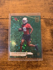 MARVIN HARRISON JR. 2024 DONRUSS ELITE FOOTBALL ROOKIE GREEN DISCO RC Q4488