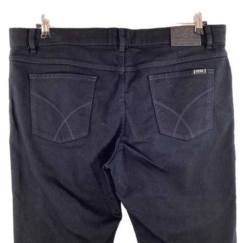 Brax Black 'Cooper' Straight Leg Jeans W40 - Picture 5 of 5