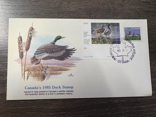 Canada FDC First Duck Stamp 1985