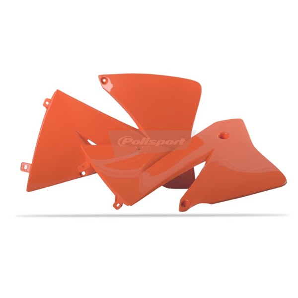 Polisport KüHlerabdeckungen Orange Ktm FüR Motorrad Ersatzteile ZubehöR Teile-image