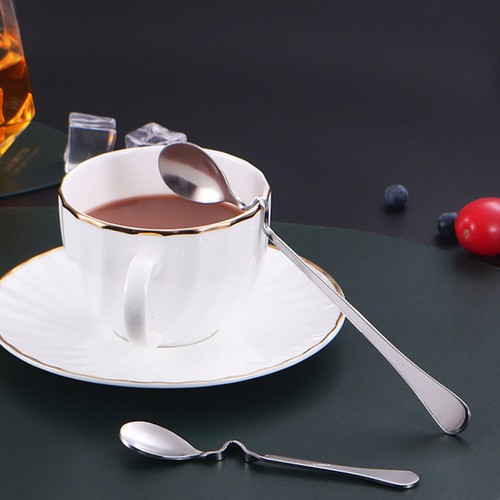 4 Pcs Hanging Cup of Dessert Coffee Spoon Stirring Spoons for Honey Metal - Picture 5 of 12