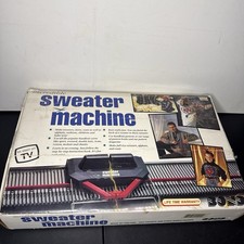 Vintage Bond Incredible Sweater Machine Full Set w/ Box, VHS & Manuel Works*