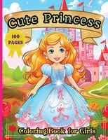 Cute Princess Coloring Book Tobba Taschenbuch Englisch 2024 Cristi Tobba