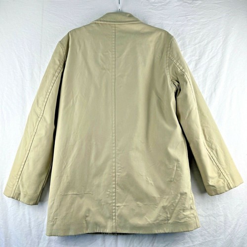 Perry Ellis Jacket Adult Small Khaki Insulated Thinsulate Full Zip Hip Length - Picture 4 of 12