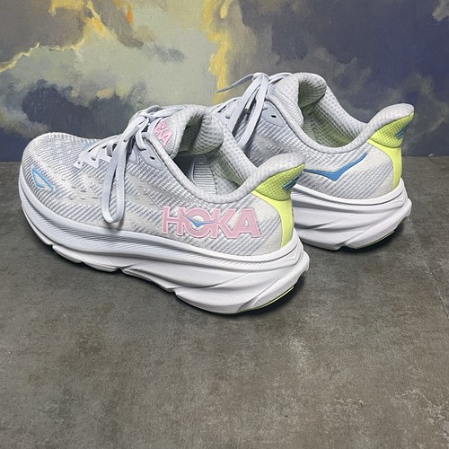Hoka One One Clifton 9 Women's Gull Sea Ice 1127896 GLLS Running Shoes Size 8.5B - Picture 11 of 24