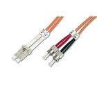 DIGITUS Professional LWL Multimode OM2 Duplex Patchkabel LC/ST orange 10 m