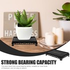  2 Pcs Rectangular Base Flower Stand Shelf Vase Display Plastic Flowerpot