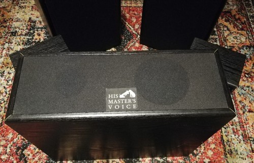 His Master’s Voice Dolby Surround Lautsprecher Boxen Set 5teilig schwarzes Holz - Bild 5 von 11