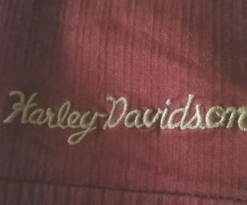 Harley Davidson Women’s Embroidered Maroon Shirt Size Large 1W. - Picture 3 of 6