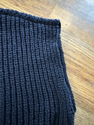 Suéter Acanalado Eileen Fisher Negro Cuadrado Algodón Orgánico-M - Imagen 4 de 4