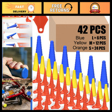 42 Pcs Hydraulic Oil Service Plugs - Rubber, 3 Sizes, Colorful  Durable