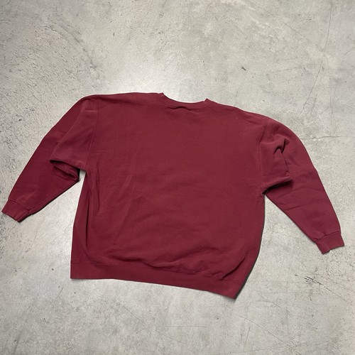 Vintage 90s Nike Block Logo USA Made Crewneck Sweatshirt Boxy Adult XL White Tag - Picture 9 of 16