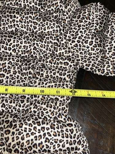 Gap Kids Girls Puffer Jacket Leopard Print Size Small Regular Zip Up - Picture 12 of 15