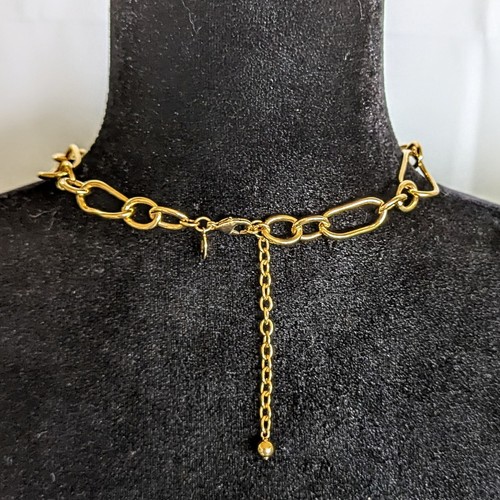 Joan Rivers Chic Links Single Color Purple Changeable Gold Tone Necklace 17" - Picture 7 of 9