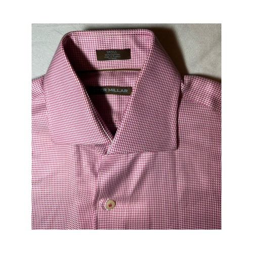 Peter Millar Herren Langarm Rosa Slim Fit Arbeit Button Down Größe Small - Bild 4 von 7