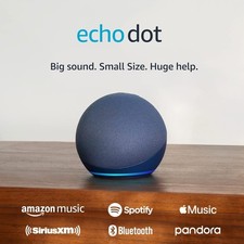Amazon Echo Dot 5th Gen Smart Speaker Alexa Vibrant Sound Deep Sea Blue 2022