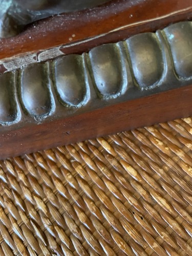 Vintage Brass Metal Lion Bookends Wood base Thedore and Alexander 1999, about 7" - Picture 11 of 13