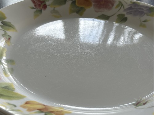 Corelle Summer Blush Pansy Dinner 10.25” & Bread 7.35” Side Plates Set Of 14 - Picture 14 of 15