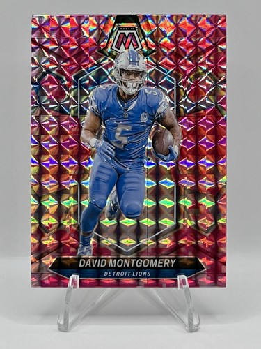 2024 Panini Mosaic Football David Montgomery Pink Camo Prizm #72 - Lions