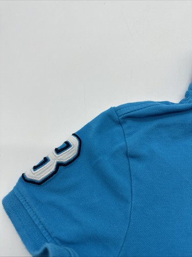 U.S. Polo Assn Polo Shirt Youth Boy Small Blue Solid Embroidered Logo..#31606 - Picture 3 of 10