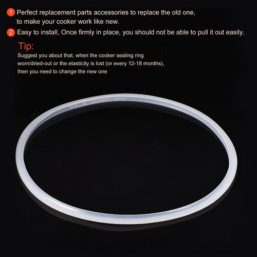 Anillo de Sellado, Accesorios de Junta de Silicona para Cocina 32x34cm (IDxOD) 2 Piezas - Imagen 3 de 5
