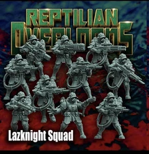 Lazknight Squad Storm Troopers 28mm Sci Fi Soldiers By Reptilian Overlords