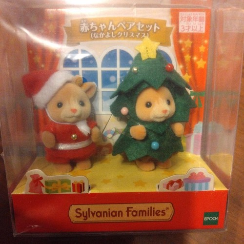 Sylvanian Families Nakayoshi Baby Pair Set Christmas Reindeer Calico Critters - Picture 5 of 12