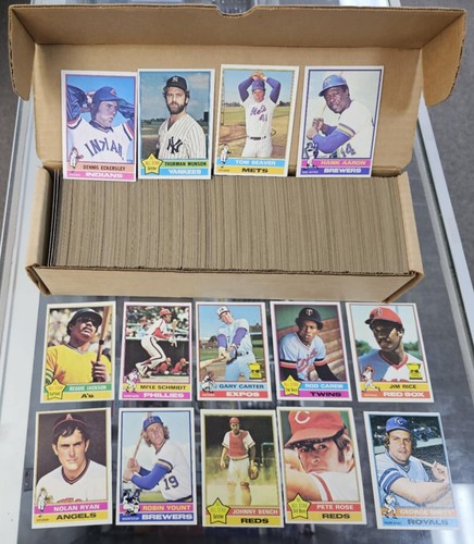 1976 TOPPS BASEBALL COMPLETE SET EX-EXMT (ECKERSLY ROOKIE)