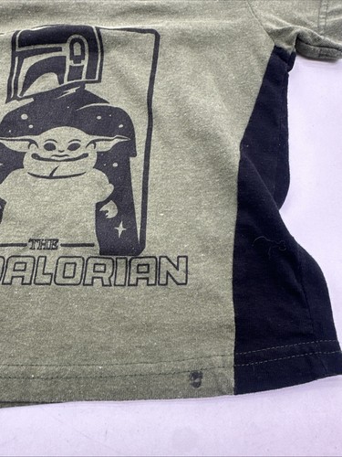 Star Wars T-Shirt Youth Boy Size 5 Yoda Graphic Print Green ..#27397 - Picture 6 of 10