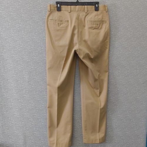 Brooks Brothers Clark Fit Advantage Chino Pants Men's W32 x L30 Tan Flat Front