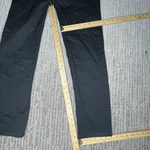 Quiksilver Size 28 Boys Pants Straight Fit Mid Rise Black Casual - Picture 3 of 12