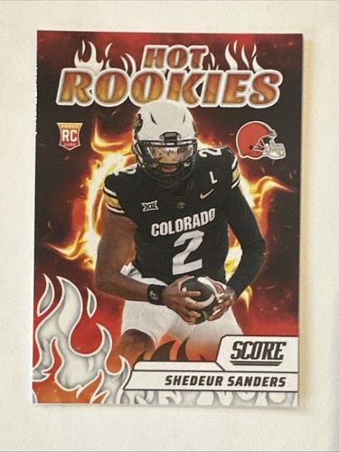 2025 Panini Score Shedeur Sanders Hot Rookies RC Cleveland Browns