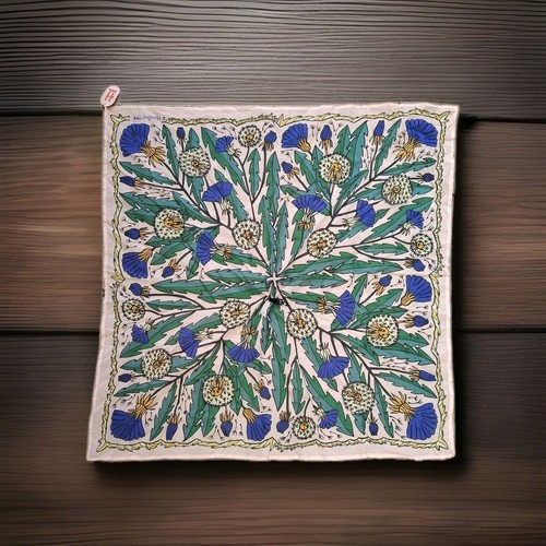 Instagram DANDY NO 126 By HANDKER DANDELION BANDANA HANDKERCHIEF FLORAL Blue New - Bild 3 von 6
