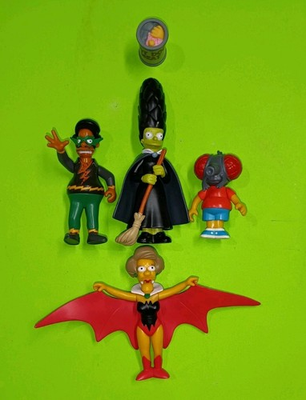 #ad The Simpsons Treehouse of Horror Halloween Figure Lot Bundle Playmates Toys Rare $39.98