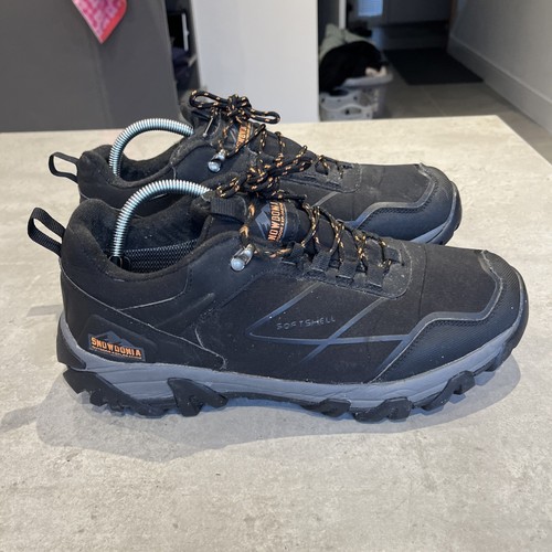 Mens Snowdonia Extra Wide Black Walking Hiking Shoes Trainers UK 9