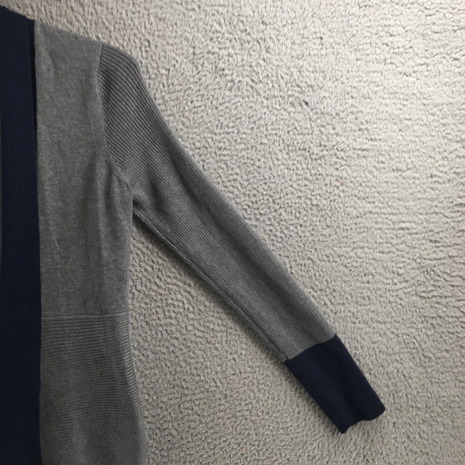 Cárdigan suéteres Verve Ami para mujer XL gris azul tejido manga larga frente abierto NUEVO Foto 4 de 4