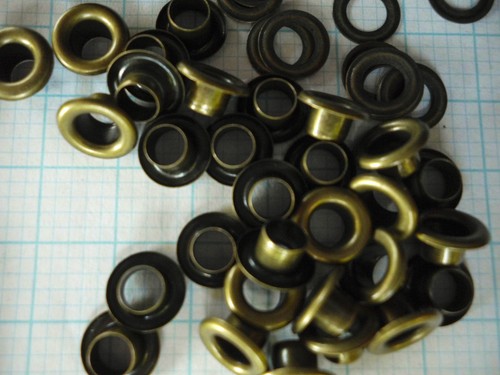 Eyelets-w-washer 5mm ID hole,10mm flange 4.8mm high for shoes,bags-6 col Qty 50 - Picture 19 of 77