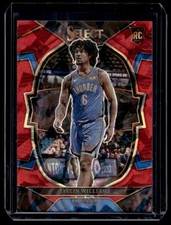 2022 Select Jaylin Williams Red Cracked Ice Prizm Concourse RC #99 Thunder