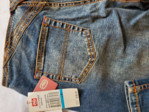 Jeans classici lavati Ecko da donna rossi senza vita diva denim indaco taglia 9 - Foto 6 di 9