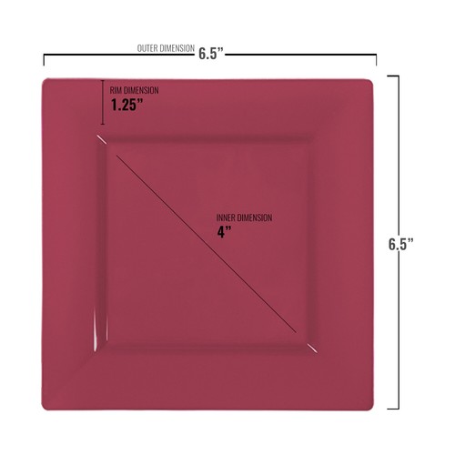Disposable Plastic Dinnerware Set Party Package Standard Square Design Plates - Picture 175 of 178