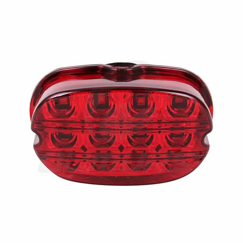 Lente roja luz trasera de freno de motocicleta para Harley Dyna Softail Sportster 883 1200 - Imagen 3 de 12