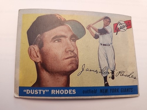 1955 Topps Set-Break # 1 Dusty Rhodes - New York Giants Outfielder