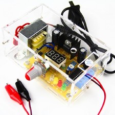 LM317 1.25V-12V Adjustable Regulated Voltage Power Supply US Plug DIY Kits