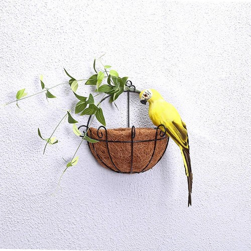 25/35cm Handmade Simulation Parrot Creative Feather Lawn Figurine Ornament Anima - Picture 27 of 31