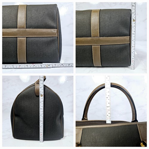Dunhill Marrón Oscuro Boston Bolso de Viaje Lona Gimnasio De Colección Auténtico - Imagen 20 de 20