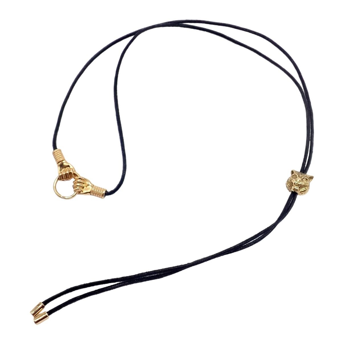 Gucci 18k Yellow Gold Le Marche des Merveilles Tiger Bolo Gucci 18k Yellow Gold Le Marche des Merveilles Tiger Bolo