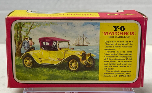 Matchbox Models of Yesteryear Gold 1913 Cadillac Y-6 Original Box Lesney - Picture 11 of 12