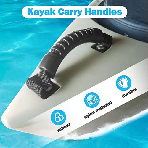 4 Pack Kayak Carry Handles for Ocean Perception Water Outdoor Sport Canoe - Picture 5 of 6