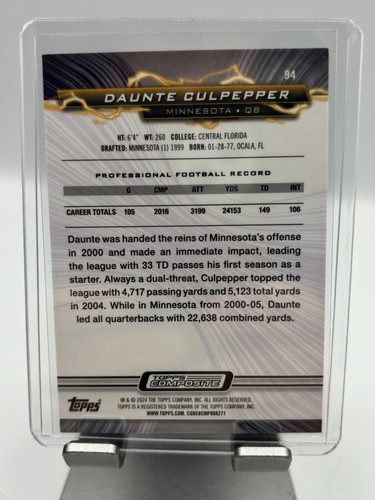 2024 Topps Composite Resurgence Navy Surge Daunte Culpepper /225!! - Bild 2 von 3