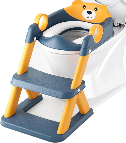 Potty Training Toilet Seat, Toddler Toilet Seat for Boys Girls, 2-In-1 Potty Tra - Picture 9 of 12